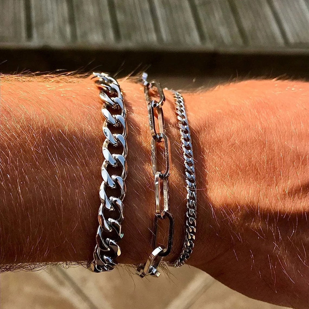 Top Sell Cuban Chain Bracelet Stainless Steel 3-11mm celestejewels